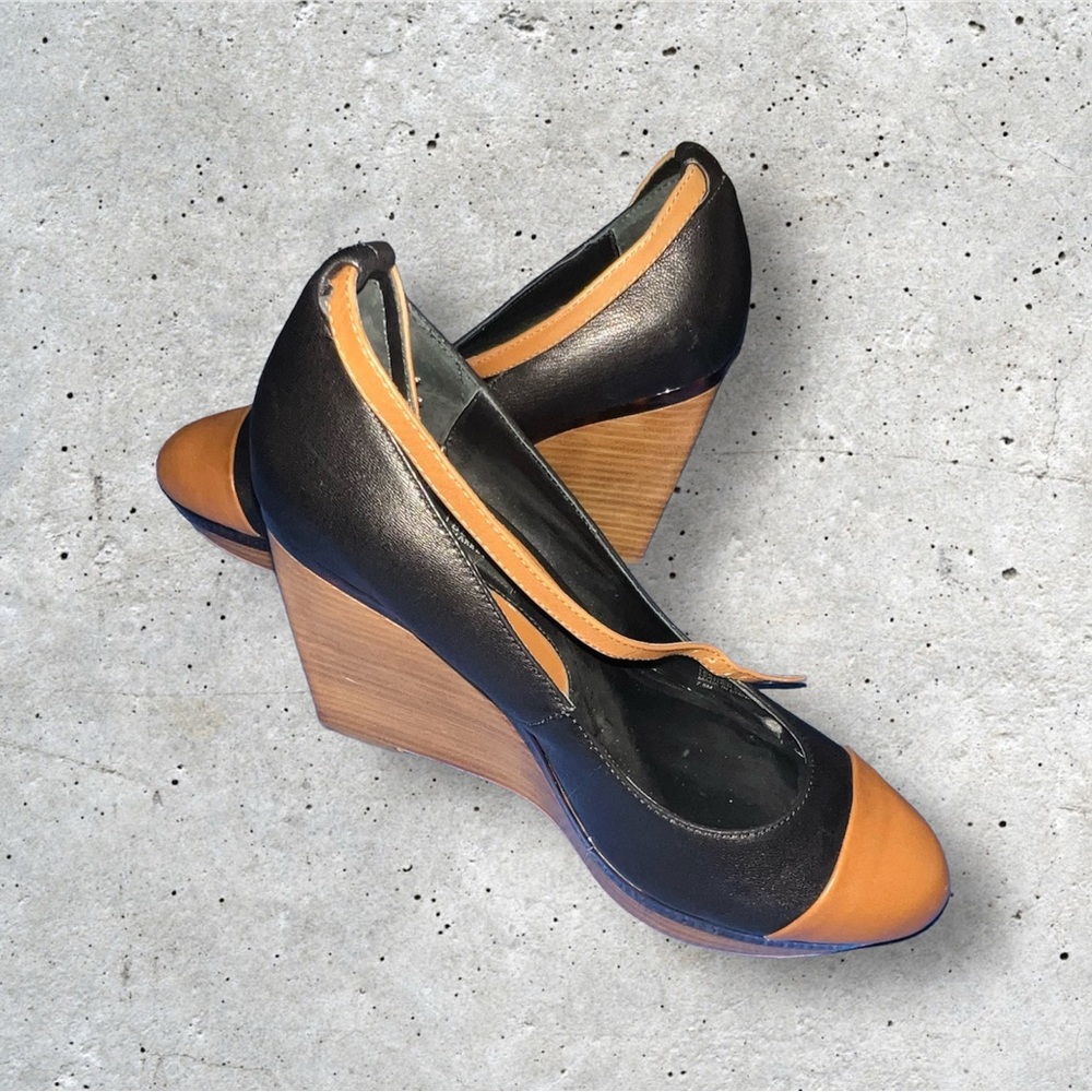 White House Black Market Brown and Black Heels